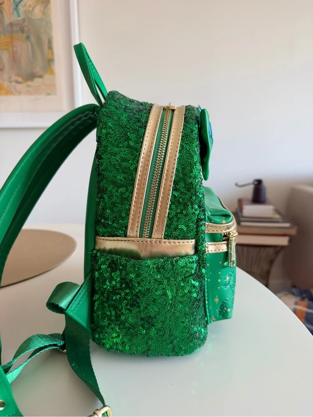 Disney Tinker Bell Green Sequin Loungefly